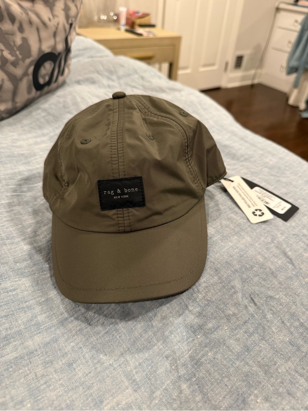 rag & bone Olive Green Logo Baseball Cap